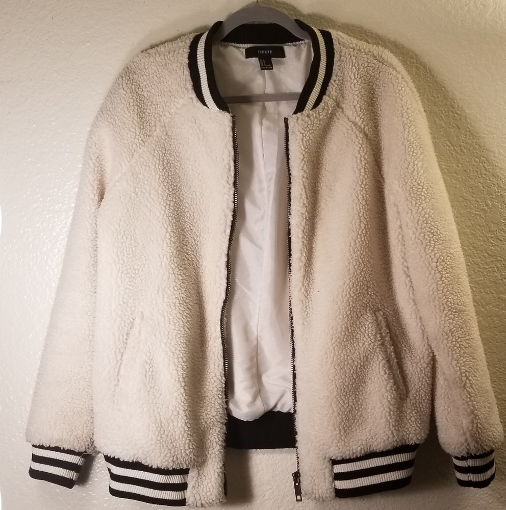 Forever 21 Wool Bomber Jacket